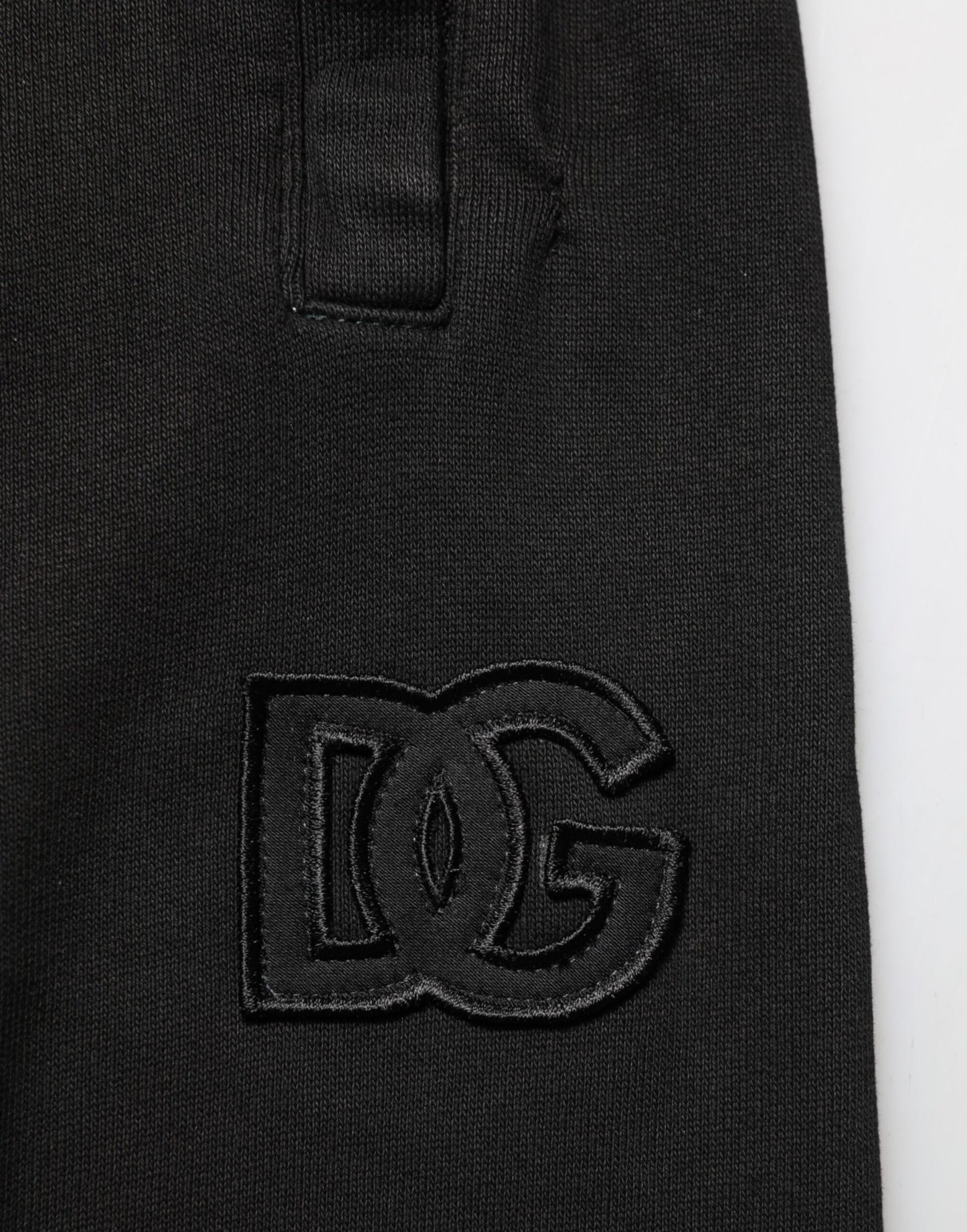 Dolce &amp; Gabbana Schwarze Jogginghose aus Baumwolle mit DG-Logo für Herren