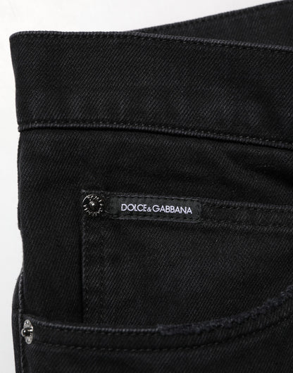 Dolce &amp; Gabbana Schwarze Jeans aus normalem Baumwolldenim für Herren