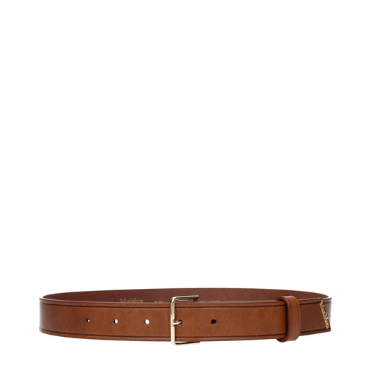 Max Mara – Braune, normale Ledergürtel