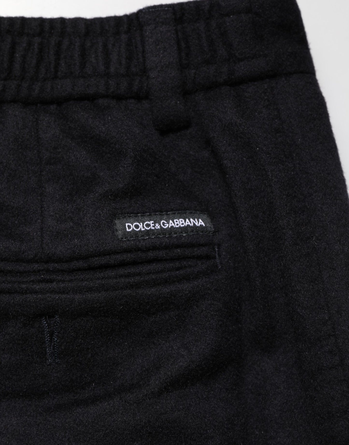 Dolce &amp; Gabbana Schwarze Kaschmirhose für formelle Anlässe
