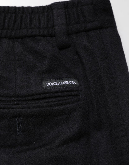 Dolce &amp; Gabbana Schwarze Kaschmirhose für formelle Anlässe