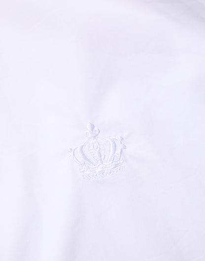 Dolce &amp; Gabbana Weißes MARTINI-Herrenhemd aus Baumwolle