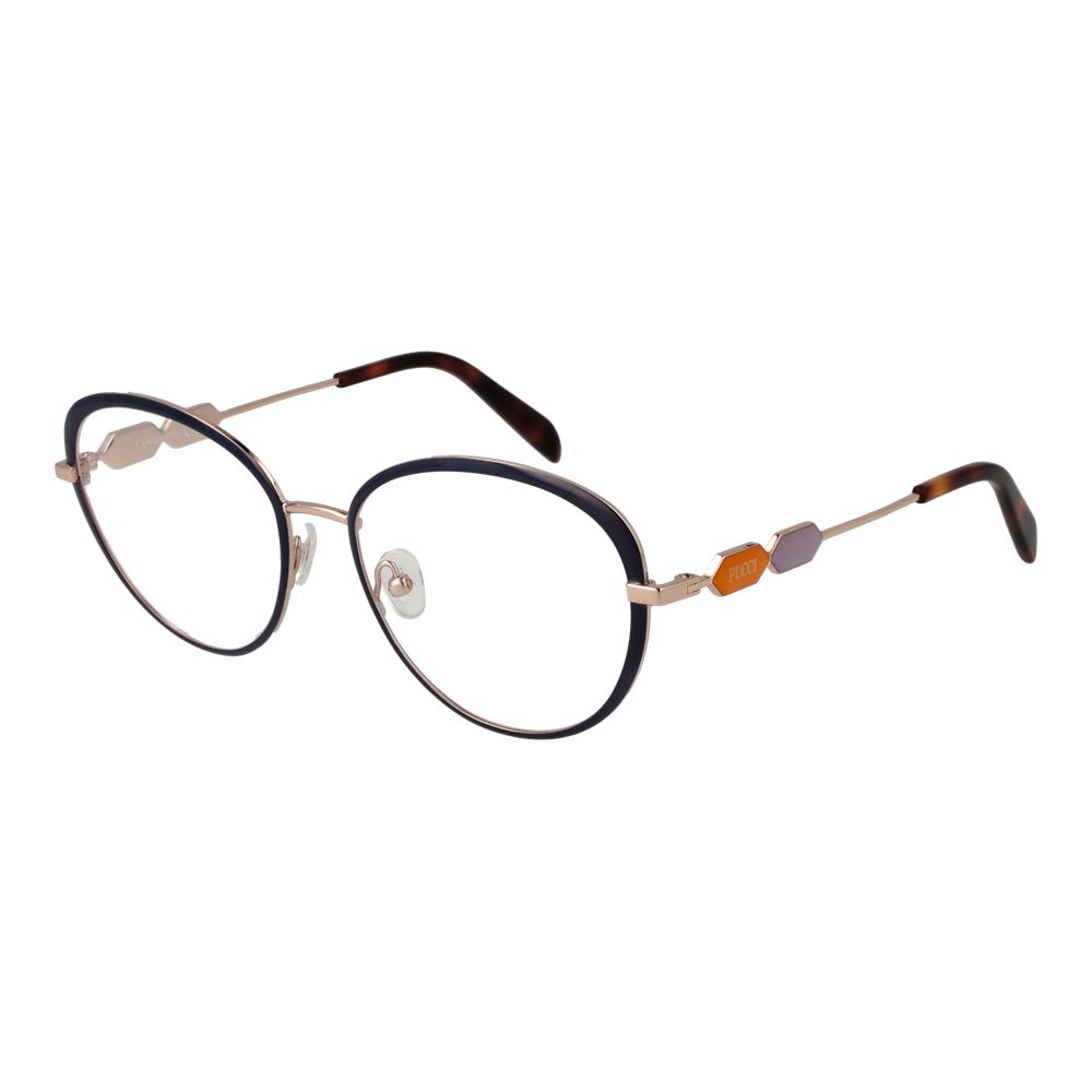 Emilio Pucci Blaue Damen-Brillenfassung