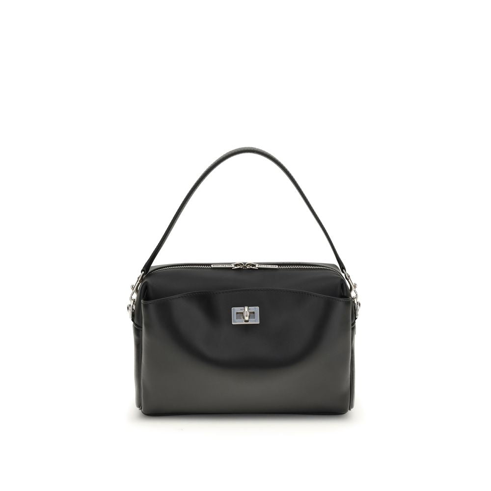 Balenciaga Schultertasche aus schwarzem Kalbsleder Bos Taurus