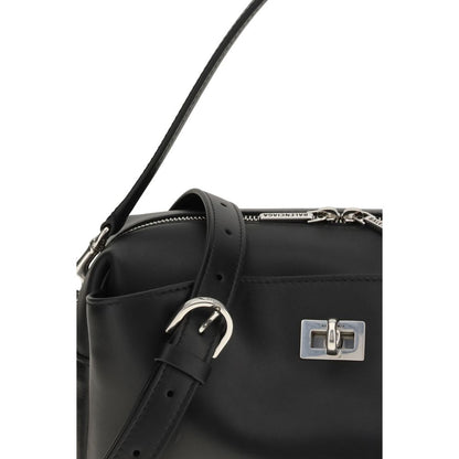 Balenciaga Schultertasche aus schwarzem Kalbsleder Bos Taurus