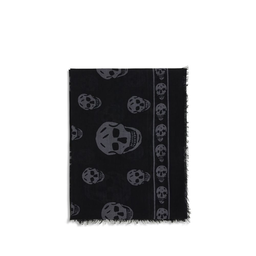 Alexander McQueen Schwarzer Modal-Schal