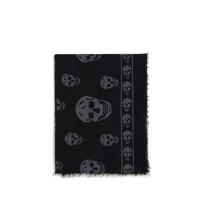 Alexander McQueen Schwarzer Modal-Schal