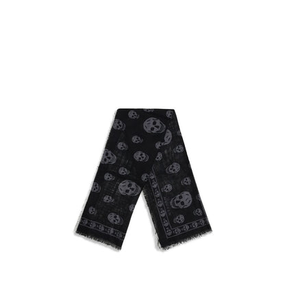 Alexander McQueen Schwarzer Modal-Schal
