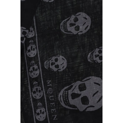 Alexander McQueen Schwarzer Modal-Schal
