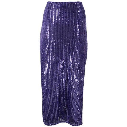 PINKO Purple Polyester Skirt