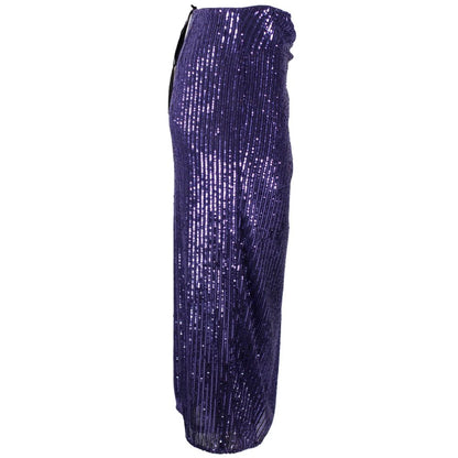 PINKO Purple Polyester Skirt