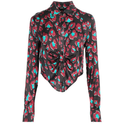 PINKO Schwarzes Viskosehemd