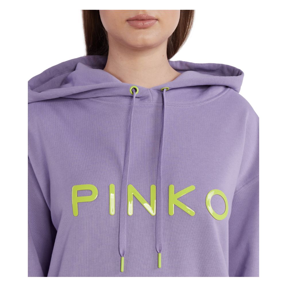 PINKO Purple Cotton Women Sweater
