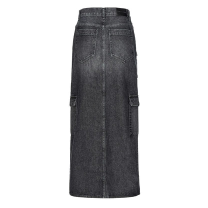 PINKO Black Cotton Skirt