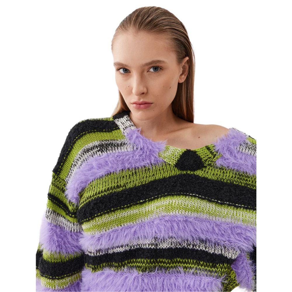 PINKO Lila Marabu-Pullover