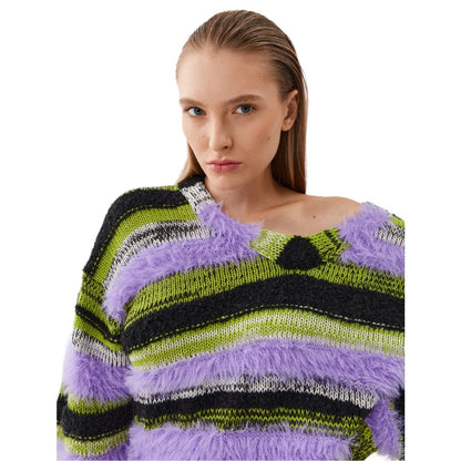 PINKO Lila Marabu-Pullover