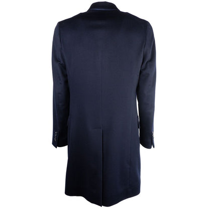 Made in Italy Blue Cashmere Men Jacket