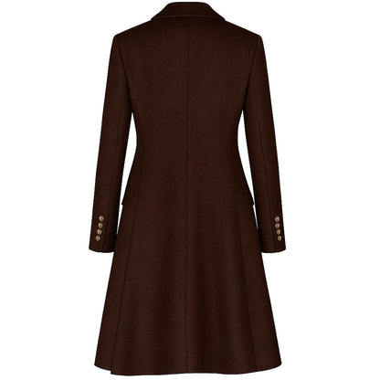 Made in Italy Brown Wool Women Coat