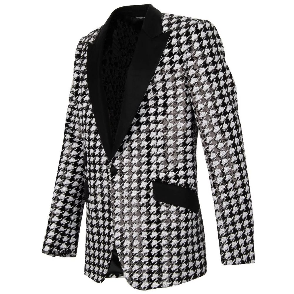 Dolce &amp; Gabbana Schwarzer Polyesterblazer