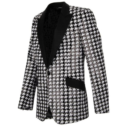 Dolce &amp; Gabbana Schwarzer Polyesterblazer