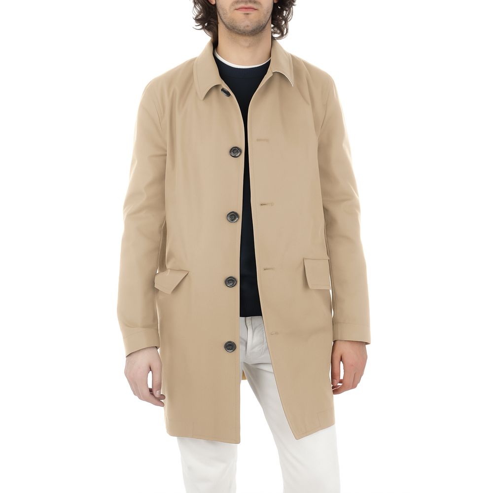 Aquascutum Beige Cotton Men Jacket