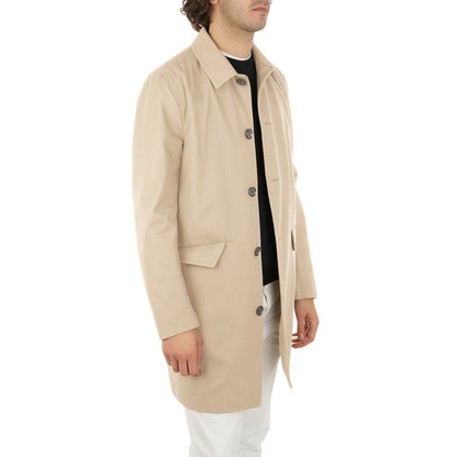Aquascutum Beige Cotton Men Jacket