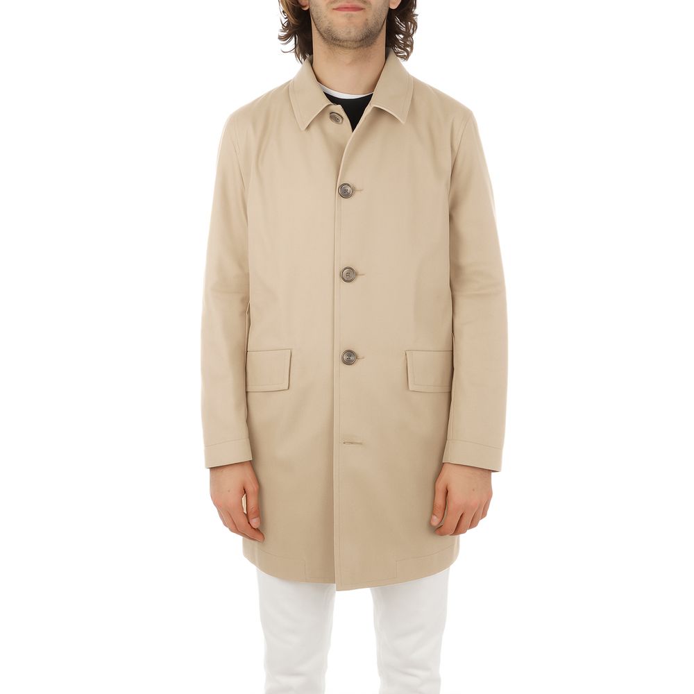 Aquascutum Beige Cotton Men Jacket