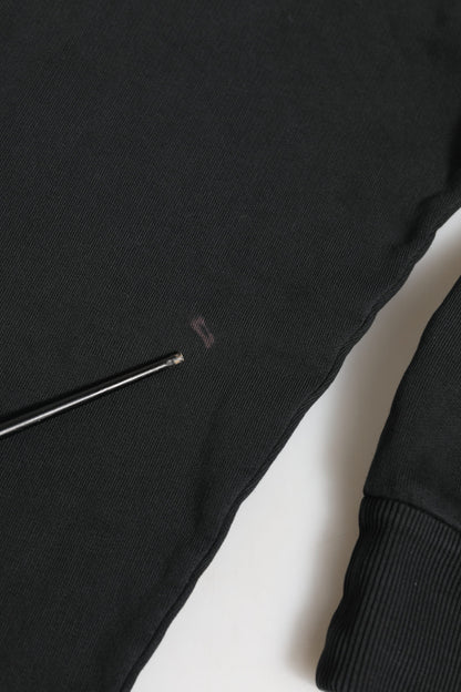 Dolce &amp; Gabbana – Schwarzes Sweatshirt mit durchgehendem Reißverschluss und Logo