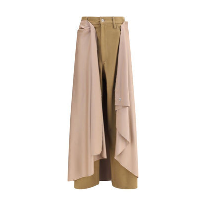 MARBELL Beige Wool Athletic Pants