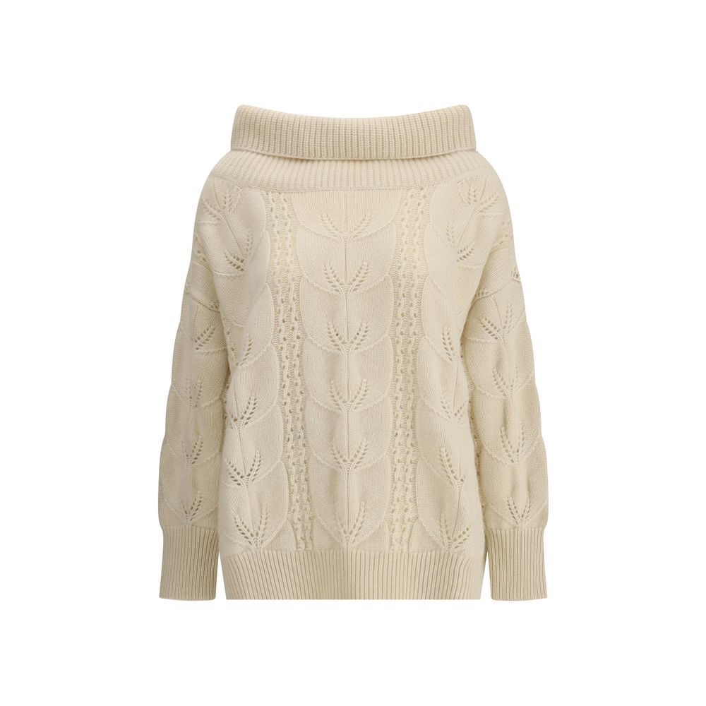 Ermanno Scervino Übergroßer perforierter Pullover