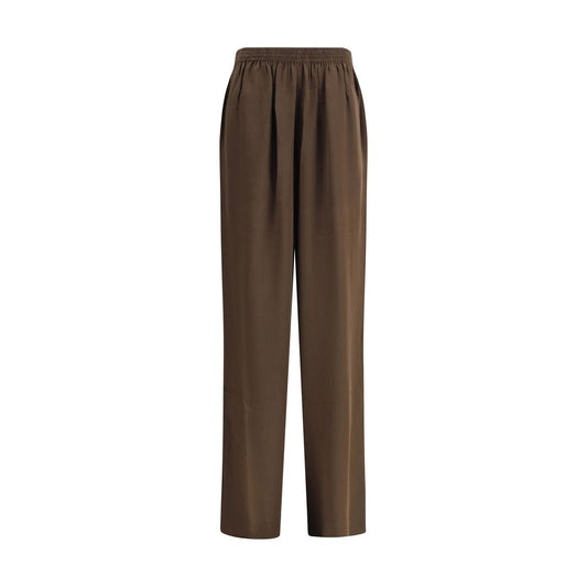 Petar Petrov Brown Silk Pants