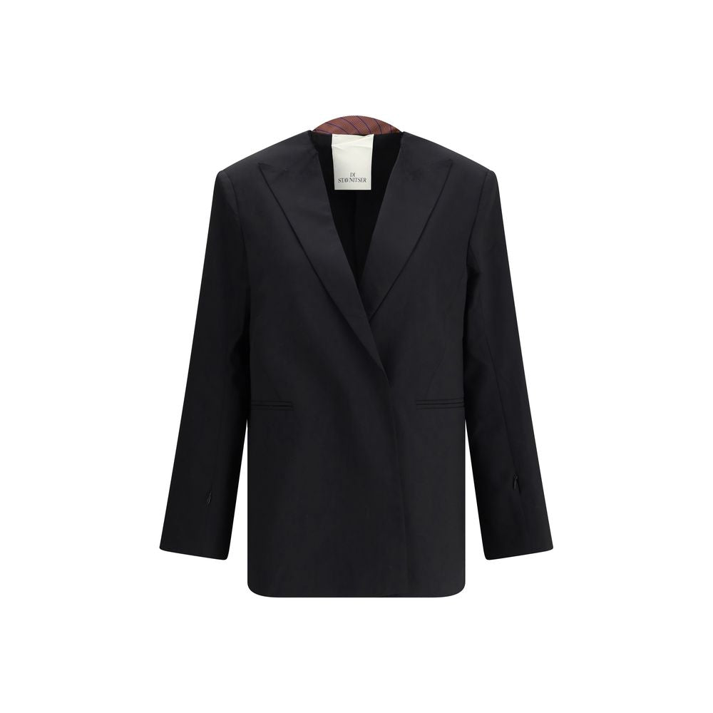 Di Stavnitser Schwarzer Blazer aus Polyester