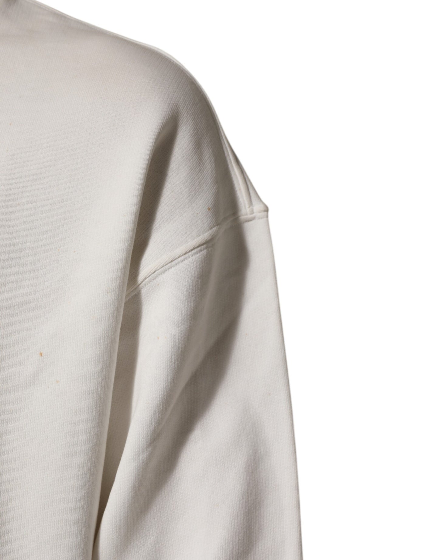 Dolce &amp; Gabbana – Weißes Sweatshirt mit Rundhalsausschnitt und DG-Logo