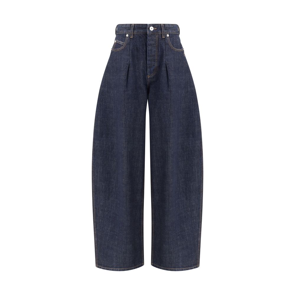 Jacquemus Blaue Jeans aus Baumwolle im Relaxed Fit