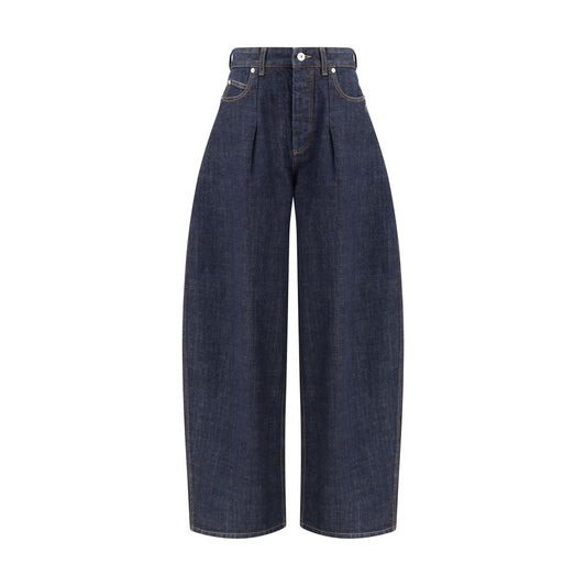 Jacquemus Blaue Jeans aus Baumwolle im Relaxed Fit