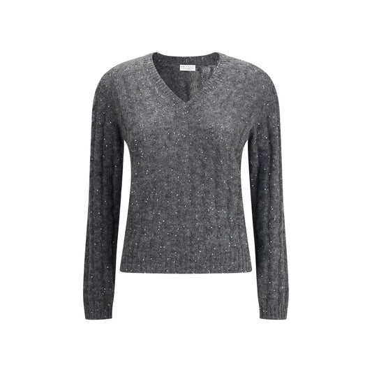 Brunello Cucinelli Dazzling Cable's Pullover aus Mohair, Baumwolle und Wolle