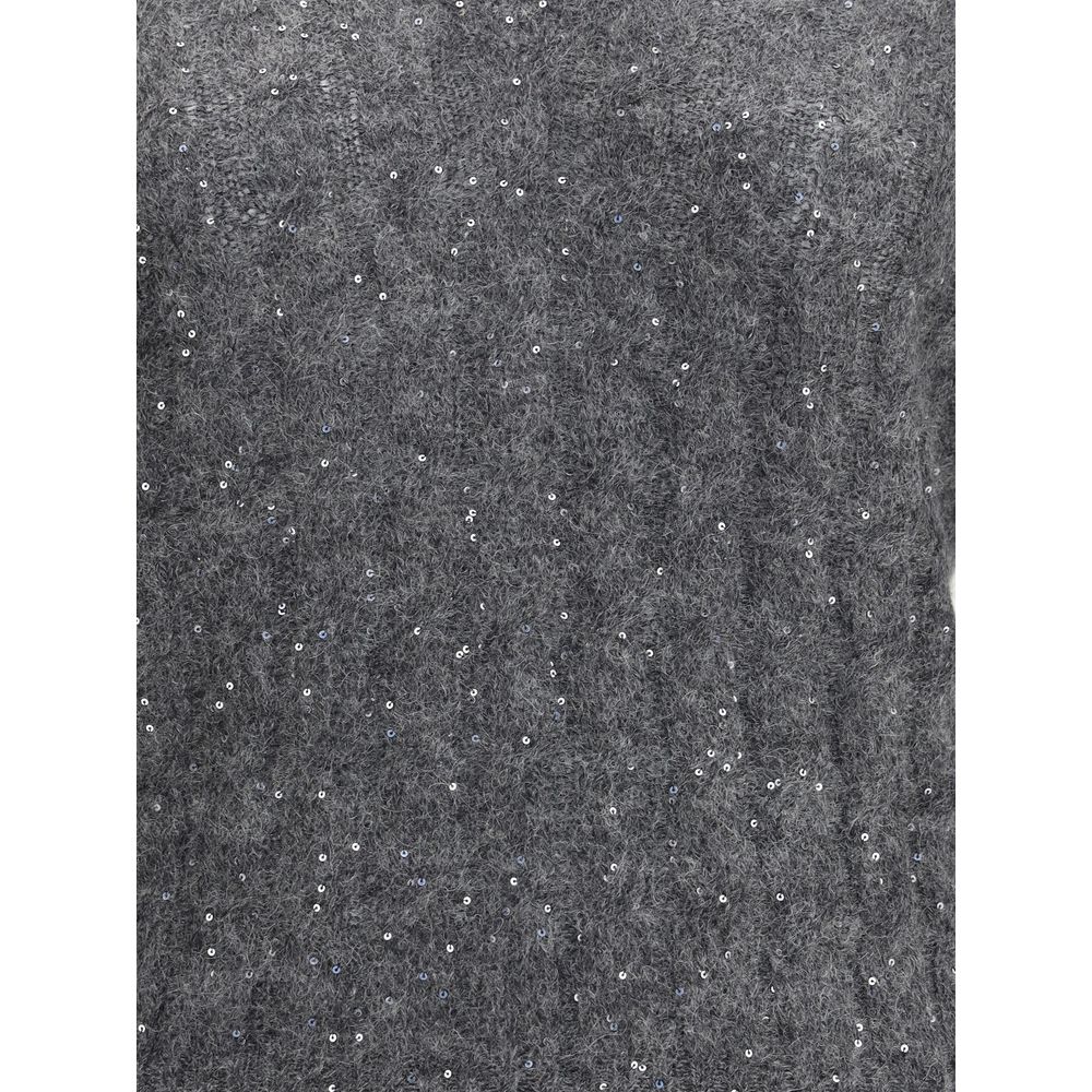 سترة Brunello Cucinelli Dazzling Cable المصنوعة من الموهير والقطن والصوف