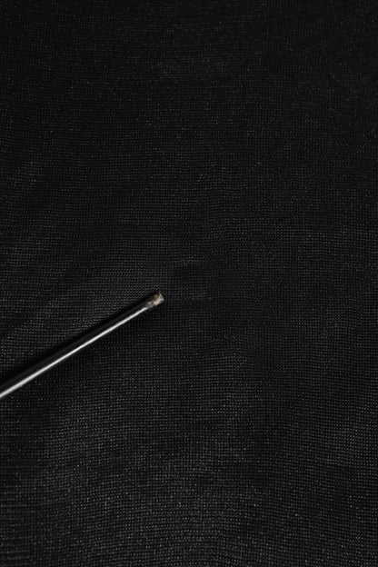 Dolce &amp; Gabbana – Schwarzes Sweatshirt mit Rundhalsausschnitt und Logo aus Polyester