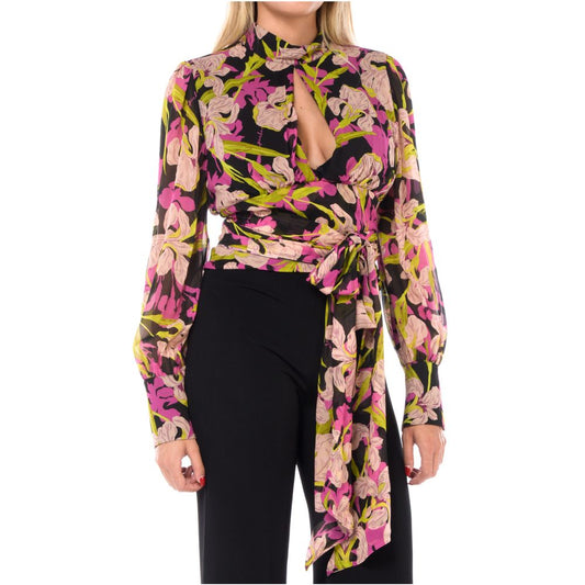 PINKO Mehrfarbiger Pullover aus Kalbsleder für Damen