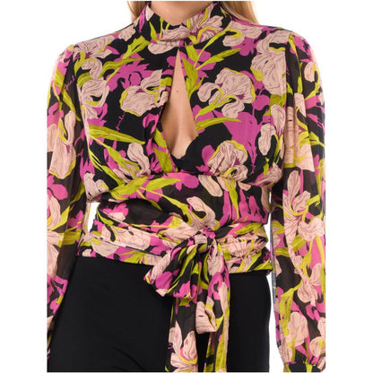 PINKO Mehrfarbiger Pullover aus Kalbsleder für Damen