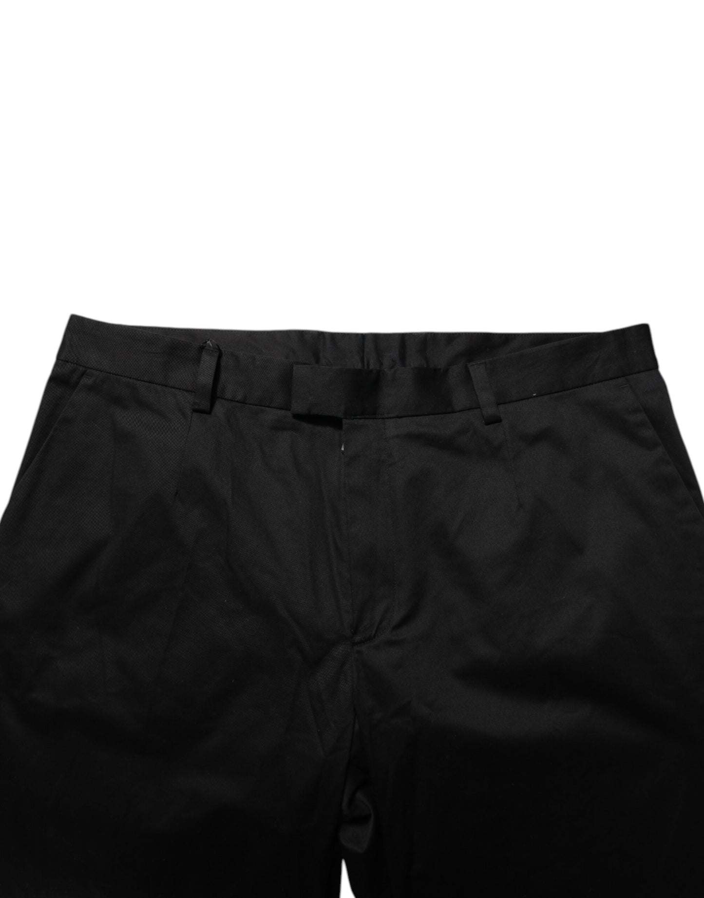 Dolce &amp; Gabbana – Schwarze Freizeithose aus Baumwollstretch