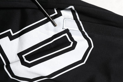 Dolce &amp; Gabbana – Lässige Bermudashorts aus Baumwolle mit schwarzem Logo-Print