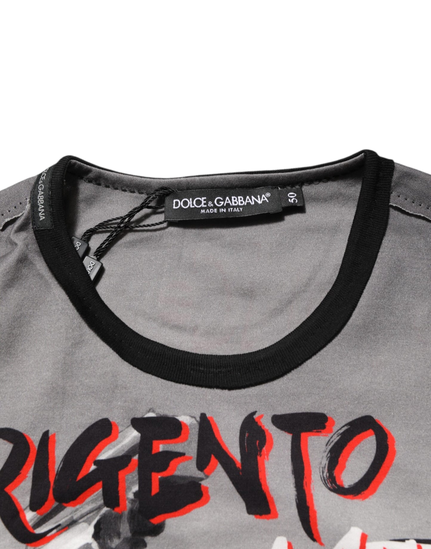 Dolce &amp; Gabbana – Mehrfarbiges T-Shirt mit Agrigento Dance-Jazz-Musik-Print