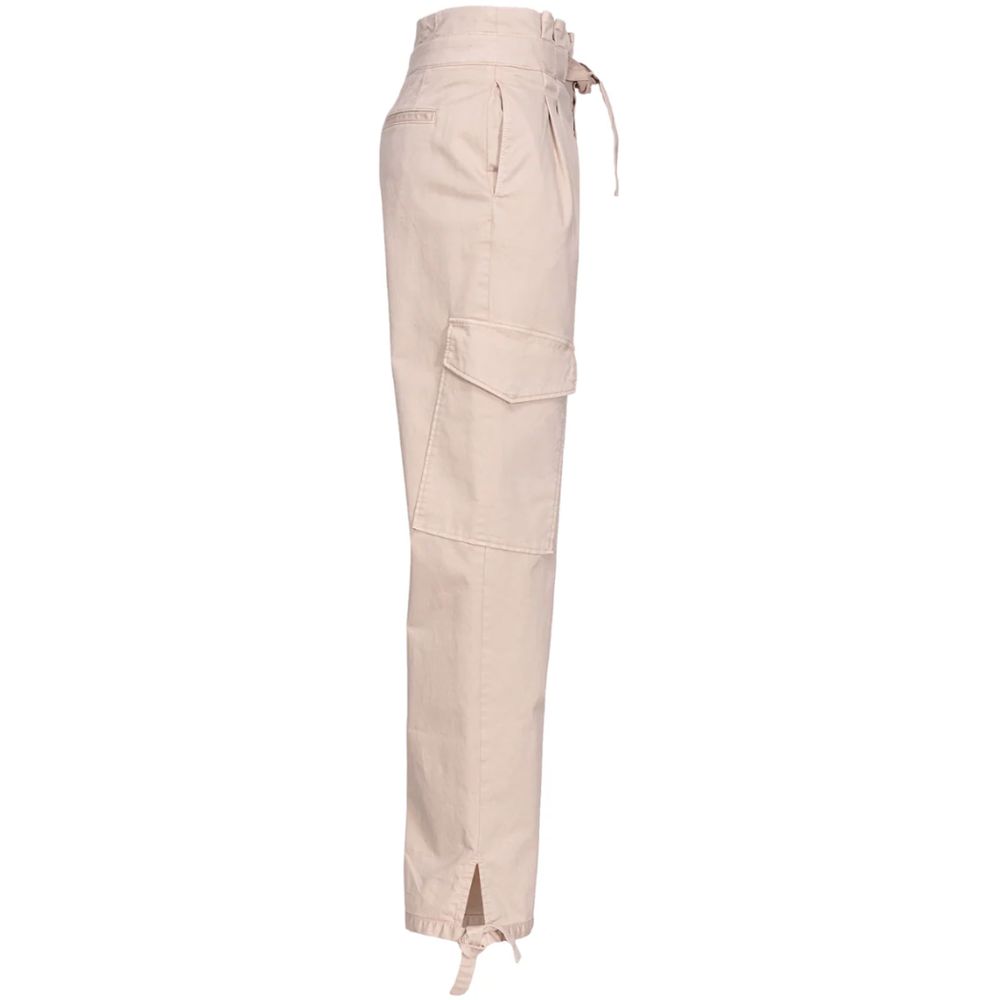 PINKO Rosa Baumwollhose für Damen mit Cargotaschen