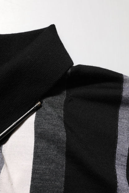 Dolce &amp; Gabbana – Poloshirt mit Kragen und Punkten in Schwarz und Weiß