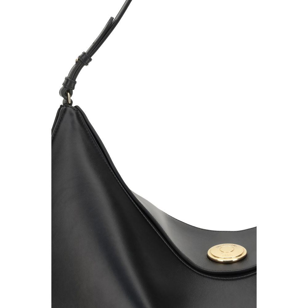 Jacquemus Schultertasche Bos Taurus aus schwarzem Kalbsleder