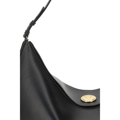 Jacquemus Schultertasche Bos Taurus aus schwarzem Kalbsleder