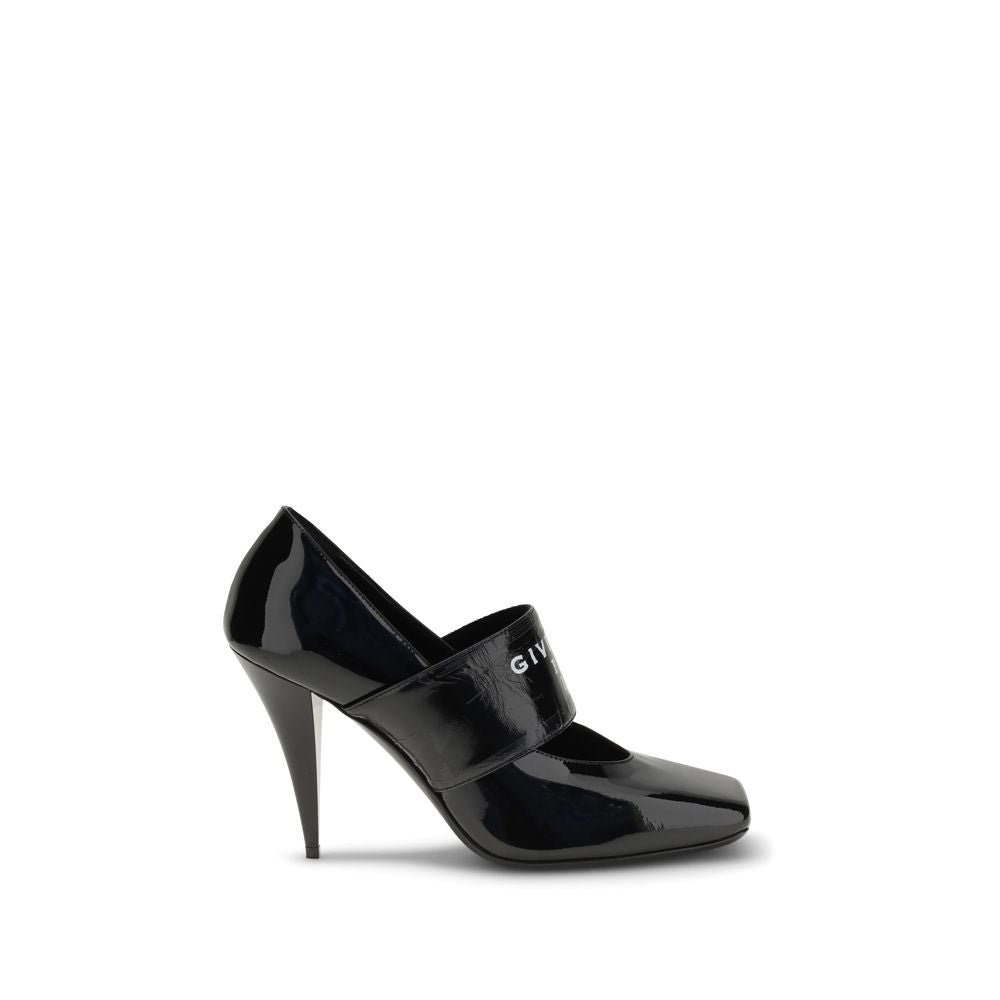 Givenchy Pumps aus schwarzem Kalbsleder mit Bos Taurus-Absatz