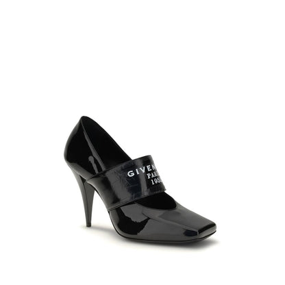 Givenchy Pumps aus schwarzem Kalbsleder mit Bos Taurus-Absatz