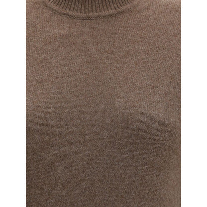 Jacquemus braunes, lässiges Kleid aus Merinowolle